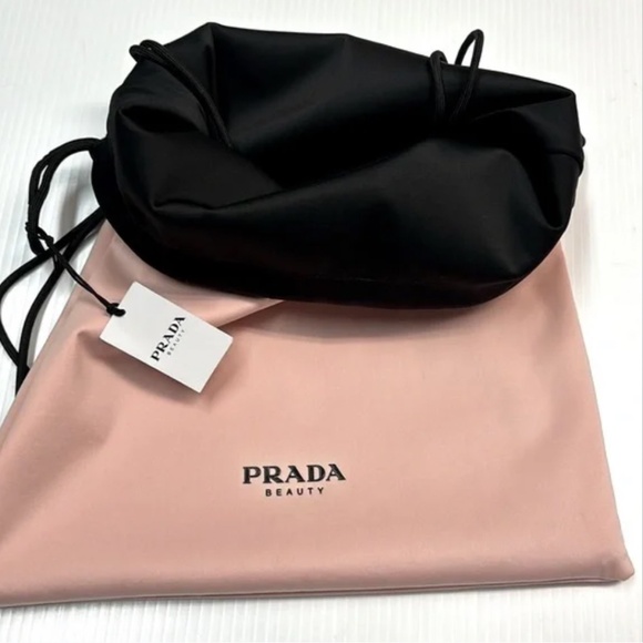 Prada Black and Pink Drawstring Backpacks - Picture 9 of 9